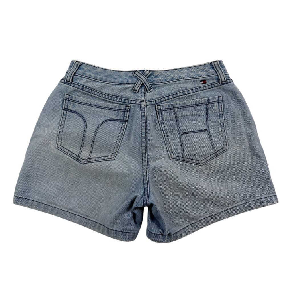 Y2K Tommy Hilfiger Light Blue Denim Jean Womens Shorts Size 4 (30 x 4)